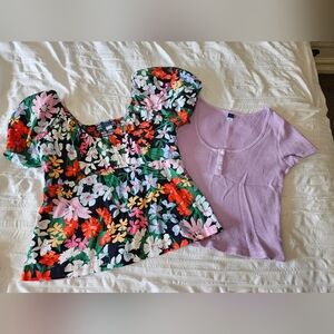 Cropped Old Navy L Tops